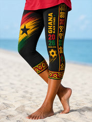 Damen 2026 Ghana Fußballstil Sieben-Minuten-Hose