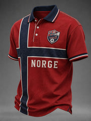 Herren-T-Shirt „Norge Football Printed“