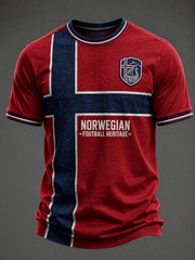 Men's Norge Football Printed T-shirt