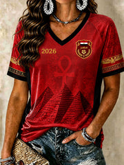 Ägypten V-Ausschnitt T-Shirts für Frauen