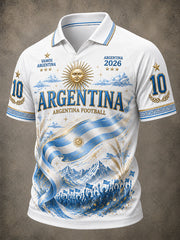 Herren-T-Shirt im Stil der argentinischen Fußballnationalmannschaft 2026