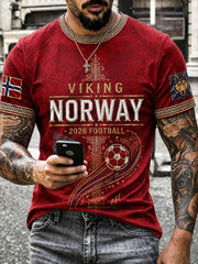 Men's 2026 Norway Football Style T-shirt