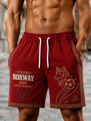 Men's 2026 Norway Football Style Shorts