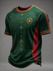 Men's Morocco Football Printed short sleeve t-shirt