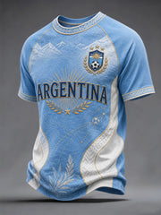 Men's Gift For Football Fans Print Casual Tee