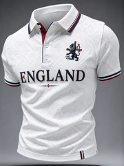 Men's UK Football Lover England Printed polo shirt