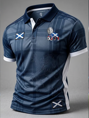 Men's UK Football Lover Scotland Printed polo shirt