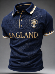 Men's UK Football Lover England Printed polo shirt