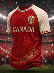 Men's Gift For Football Fans Print Casual Tee