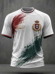 Men's Portuguese Football Printed Casual short sleeves t-shirt