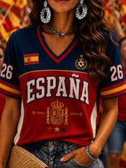 Women's Gift For Football Fans Print Casual Short Sleeve T-shirt