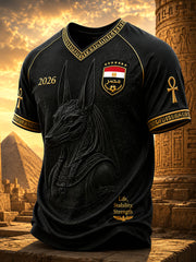 Men's 2026 Egypt Football V-Neck T-Shirts