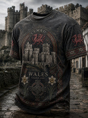Men's Wales Heritage Design T-shirt