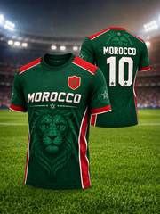 Men's Morocco Football Printed short sleeves t-shirt