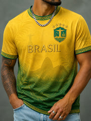 Men's Brasil Print Casual Tee