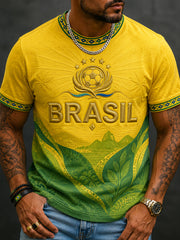 Men's Brasil Print Casual Tee