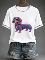 Women's Breast Cancer Awareness Print Casual T-Shirt