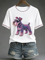 Women's Breast Cancer Awareness Print Casual T-Shirt