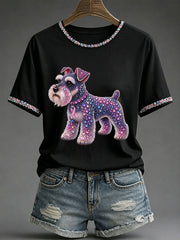 Women's Breast Cancer Awareness Print Casual T-Shirt