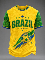 Men's Brasil Print Casual Tee