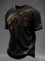 Men's Welsh Dragon Printed T-shirt
