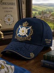 Unisex Yorkshire White Roses Art Printed Hat