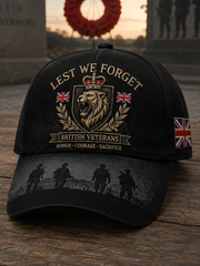 Unisex British Veteran Print Hat