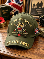 Unisex British Army Veteran Print Hat