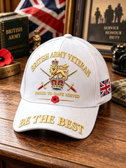 Unisex British Army Veteran Print Hat