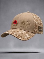 Unisex Lest We Forget Print Hat