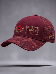 Unisex Lest We Forget Print Hat