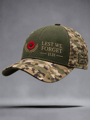 Unisex Lest We Forget Print Hat