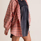 🔥LAST DAY SALE 49% OFF🔥Women's Mineral Washed Button Down Plaid Shirt