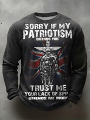 Men's British Veteran Waffle Long Sleeve T-Shirt