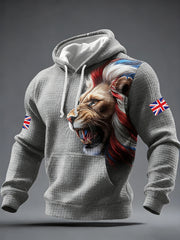 Men's British Style Printed Hoodie
