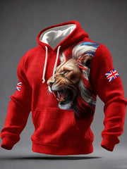 Men's British Style Printed Hoodie
