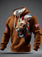 Men's British Style Printed Hoodie