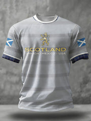 Men's Scotland Football Lover Printed T-shirt