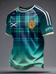 Men's UK Football Lover Scotland Printed short sleeve t-shirt 02
