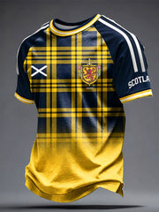 Men's UK Football Lover Scotland Printed short sleeve t-shirt 02