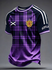 Men's UK Football Lover Scotland Printed short sleeve t-shirt 04