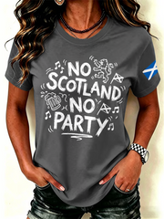 Women's UK Football Lover Scotland Printed short-sleeved T-shirt