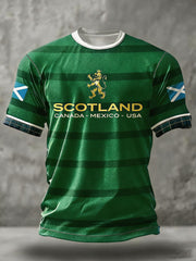Men's Scotland Football Lover Printed T-shirt