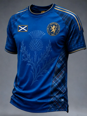 Herren UK Fußball-Liebhaber Schottland Bedrucktes Kurzarm-T-Shirt 01