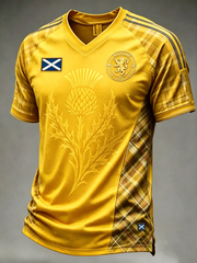 Men's SCOTLAND Printed V-neck T-shirt