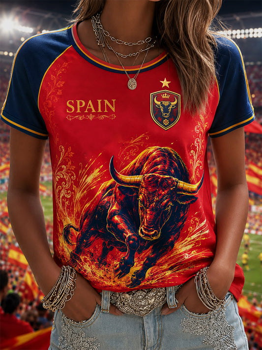Women's Gift For Football Fans Print Casual Tee