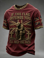 Men's IF THIS FLAG OFFENDS YOU I'LL HELP YOU PACK Tee