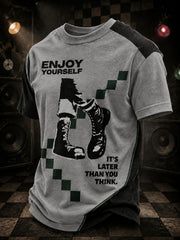 Men's Ska Revival Style Printed T-shirt