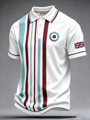 Men's UK Music Lover Mods Art Printed Casual Tops