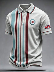 Men's UK Music Lover Mods Art Printed Casual Tops